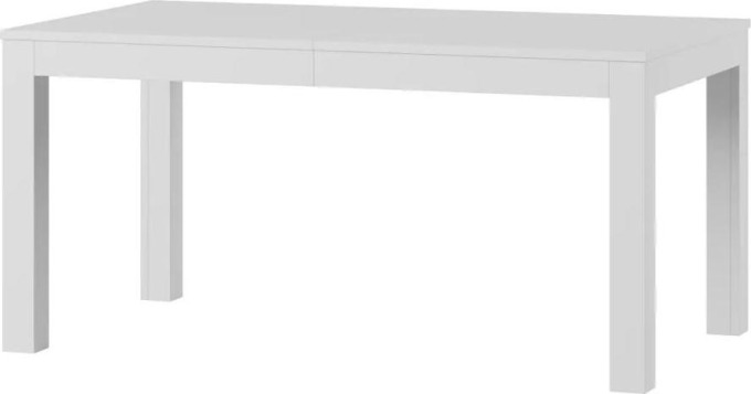 MAXIVA Jídelní stůl rozkládací - VENUS, 160/206/253/300x90, matná bílá