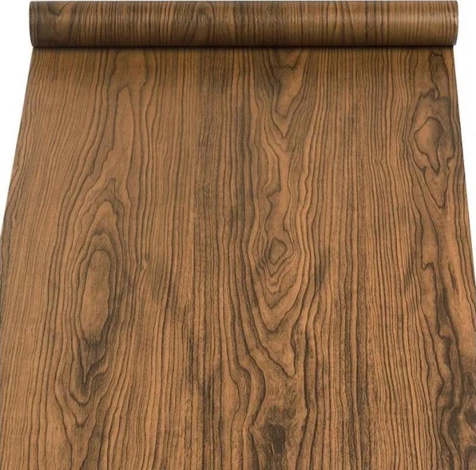 Samolepící fólie dřevo tmavé 45 cm x 10 m