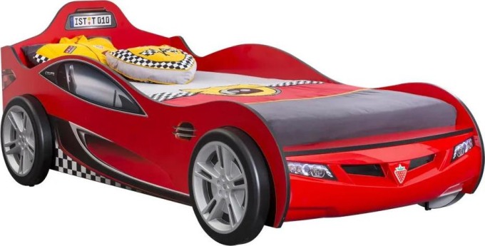 Čilek Dětská postel auto 90x190 cm Coupe červená