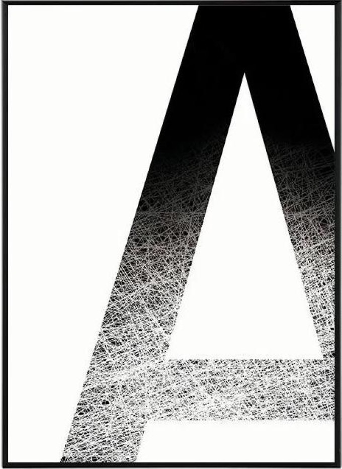 Typography A - 30x40 cm Obraz