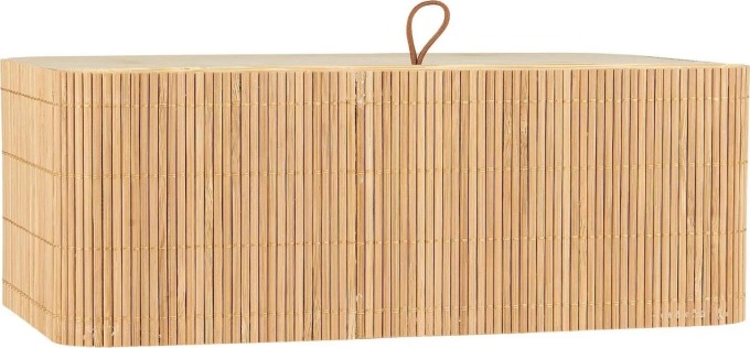 IB LAURSEN Úložný box s přihrádkami Bamboo, přírodní barva