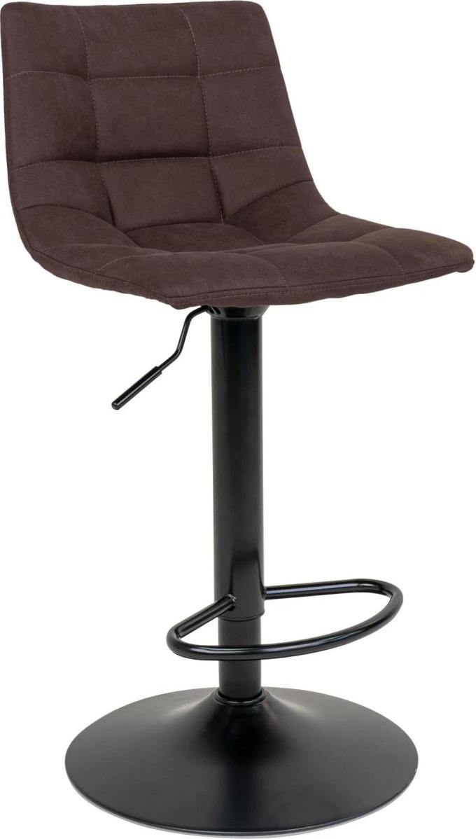 Nastavitelná barová židle Meno tmavě hnědá/černá