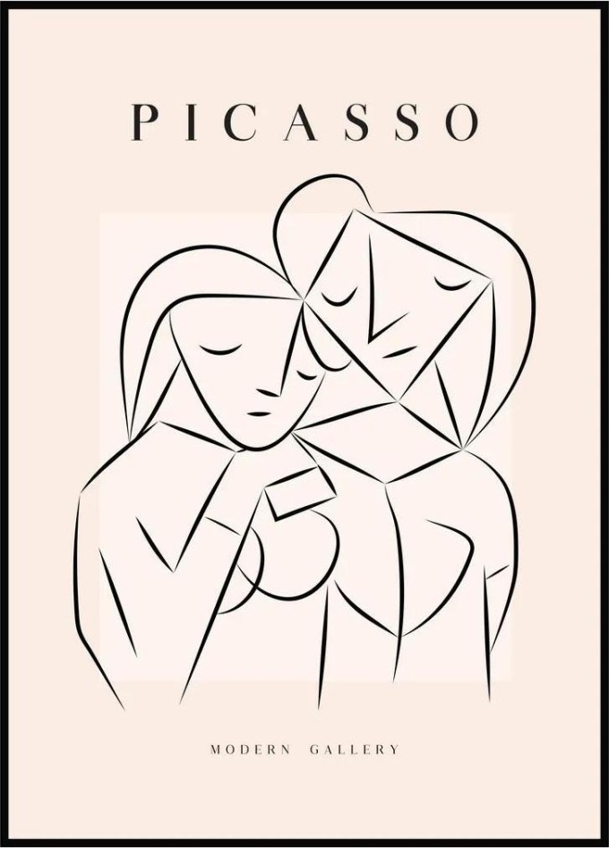 Pablo Picasso - Dvě dívky A4 (21 x 29,7 cm)