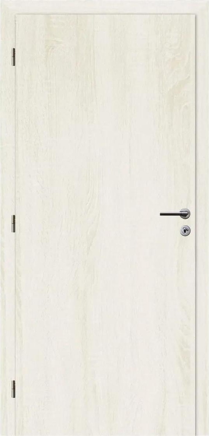 Solodoor Interiérové dveře 80 L, 850 × 1985 mm, fólie, levé, Andorra white, plné