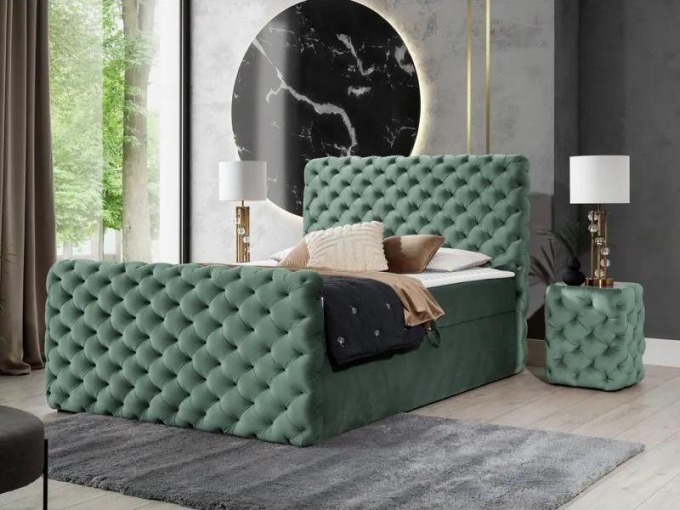 Kontinentální postel Tigline Lux, Rozměr postele: 120x200, Barva:: Velluto 13