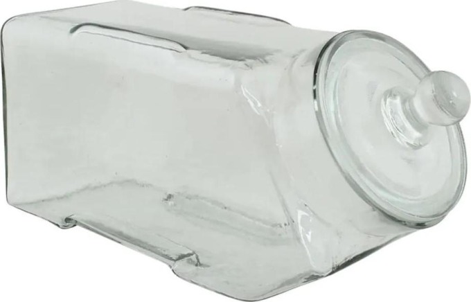 Strömshaga Úložná dóza s víčkem Recycled Glass, čirá barva, sklo