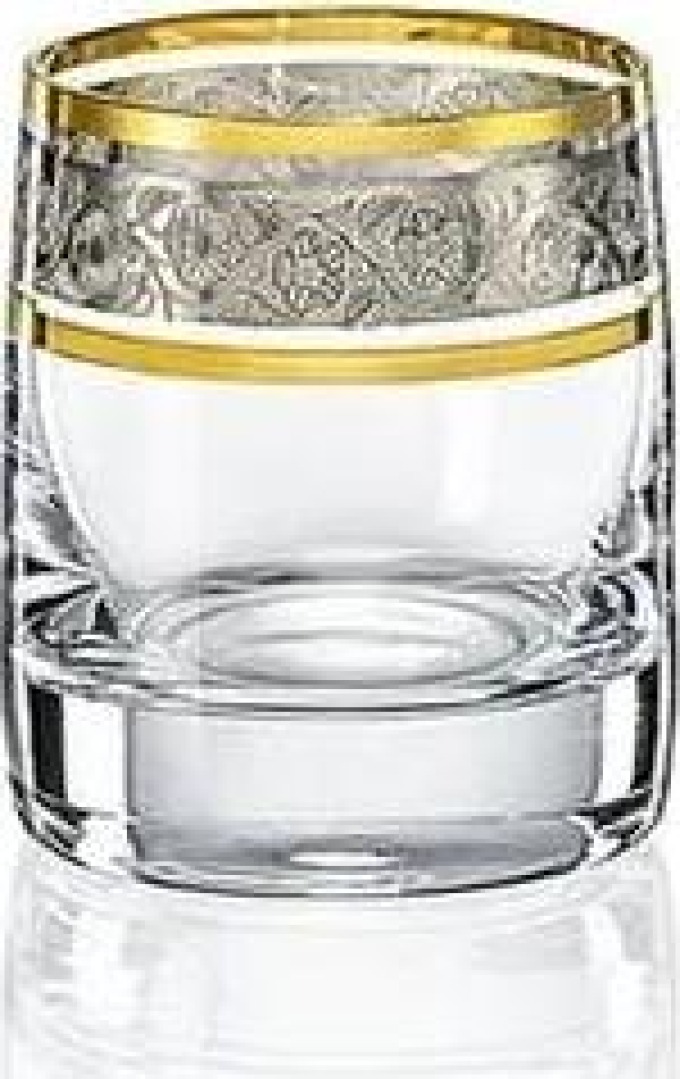 Crystalex - Bohemia Crystal Sklenice na likér a destiláty Ideál 60 ml s dekorem Exclusive platinum, 6 ks