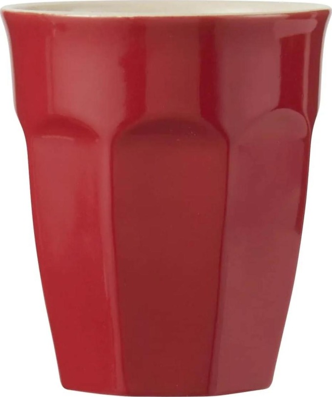 IB LAURSEN Latte hrneček Mynte Strawberry 250 ml, červená barva, keramika