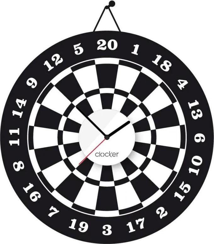 Clocker Nalepovací hodiny Bullseye Barva ciferníku: Bílá