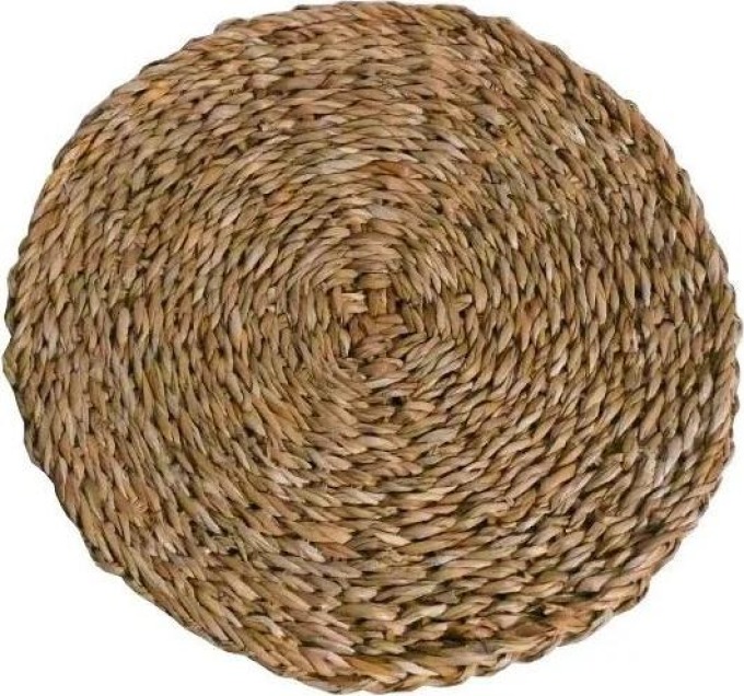 Kulaté prostírání z mořské trávy, silné 20 cm - vhodné jako prostírání nebo podložka pod hrnec