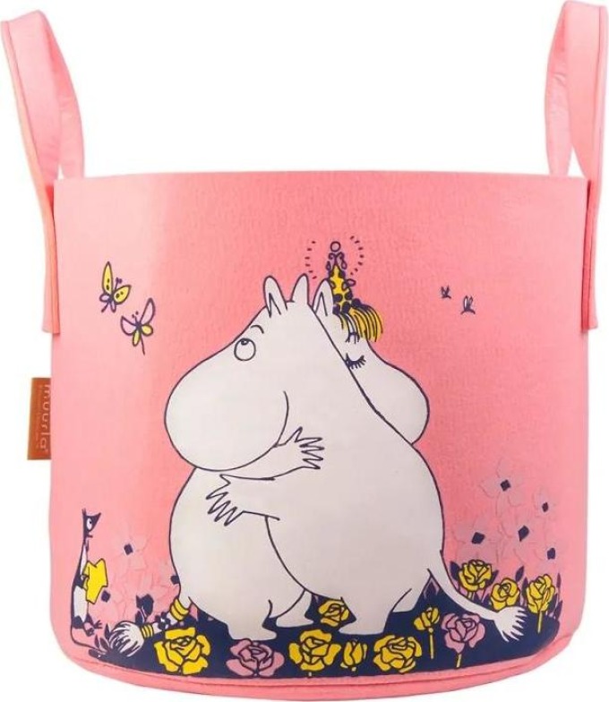 Úložný koš Moomin Hug 30l, růžový