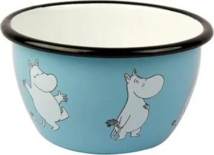 Modrá smaltovaná miska Moomin Muurla