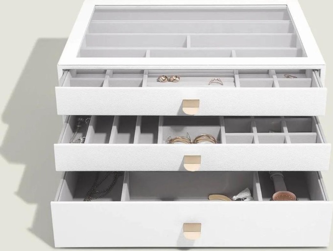 Stackers, Šperkovnice se šuplíky 3 v 1 White Supersize Drawers | bílá 75916