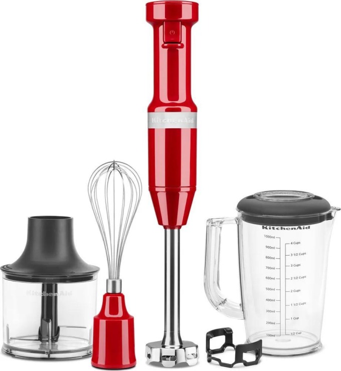 Tyčový mixér s příslušenstvím KitchenAid s příslušenstvím červený 5 dílů