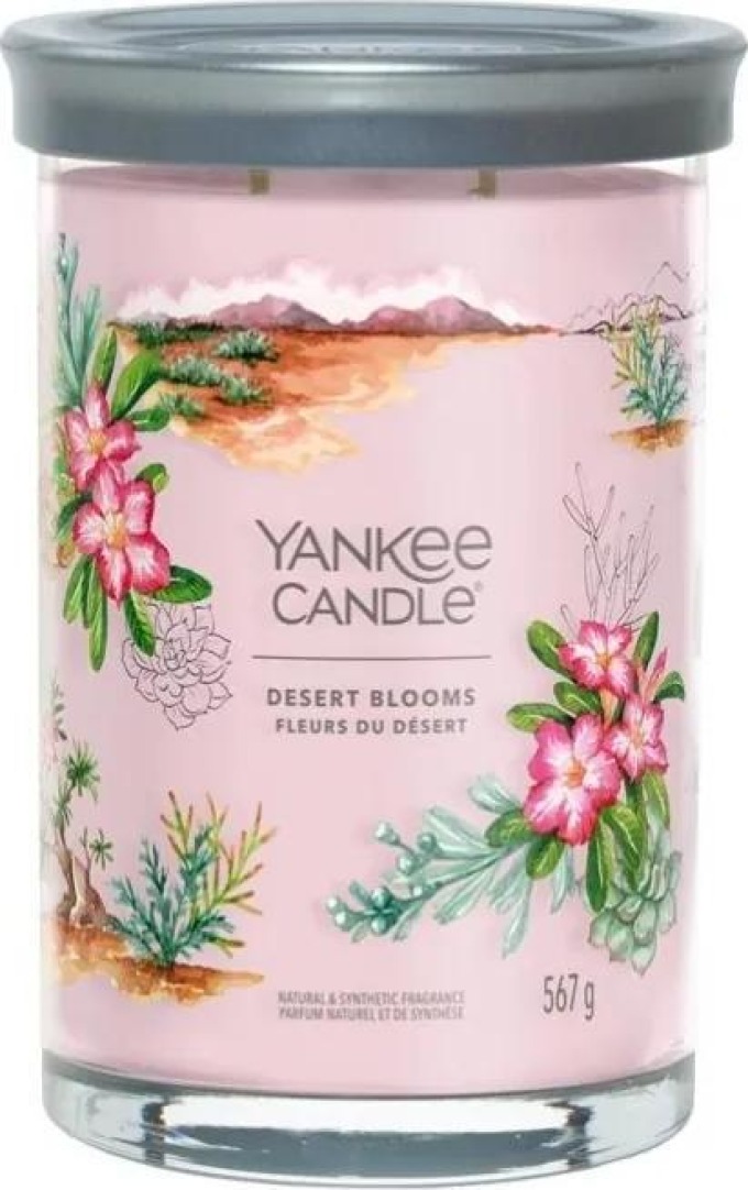 Yankee Candle vonná svíčka Signature Tumbler ve skle velká Desert Blooms 567g