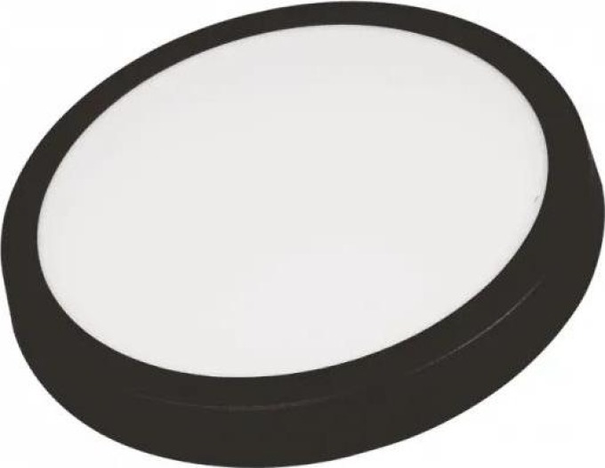 ECOLIGHT Přisazený LED panel 12W černý - neutrální bílá