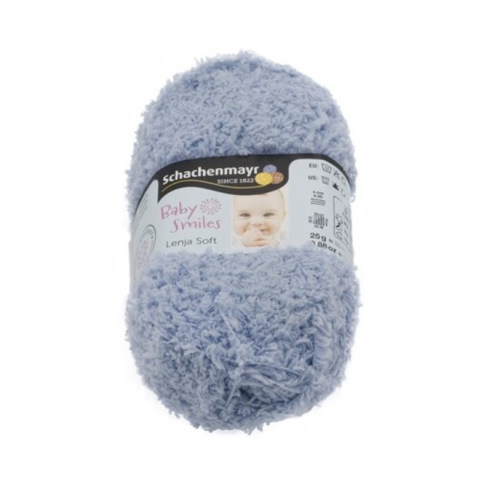 Příze LENJA SOFT světle modrá, 25 g / 85 m