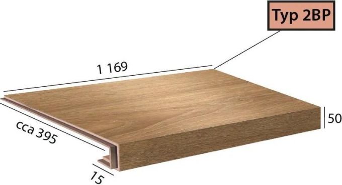 Vinylové schody Ecoline Step 2BP - 9555 Dub bush