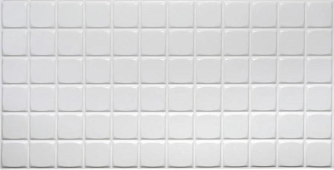Obkladové panely 3D PVC TP10009958, rozměr 960 x 480 mm, mozaika bílá velká, GRACE