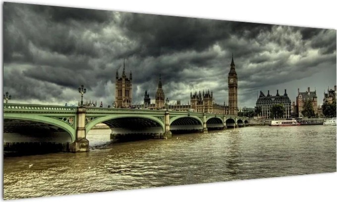 Londýnský Big Ben - obrazy (100x40cm)