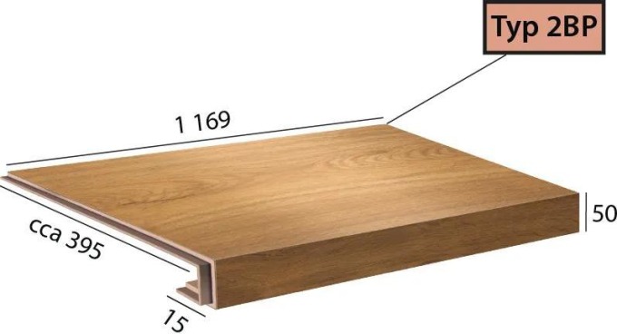 Vinylové schody Ecoline Step 2BP - 9552 Dub medový