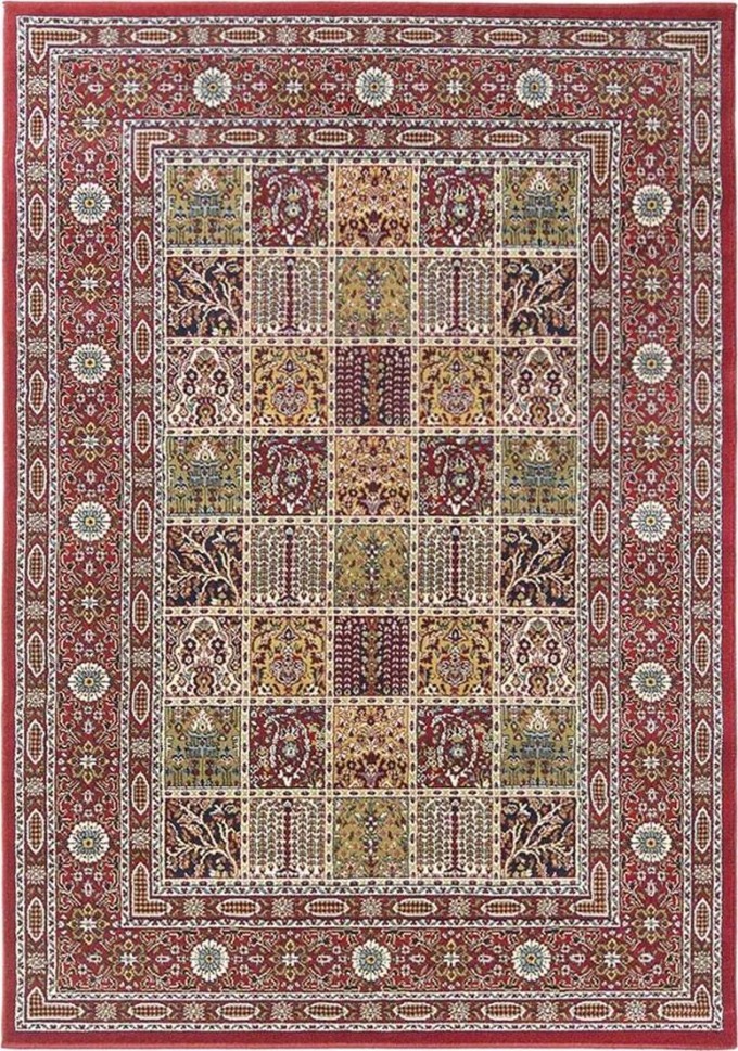 Kusový koberec KENDRA 1481/DZ2R v červené a vícebarevné barvě o rozměrech 133 x 190 cm s tradičními orientálními motivy