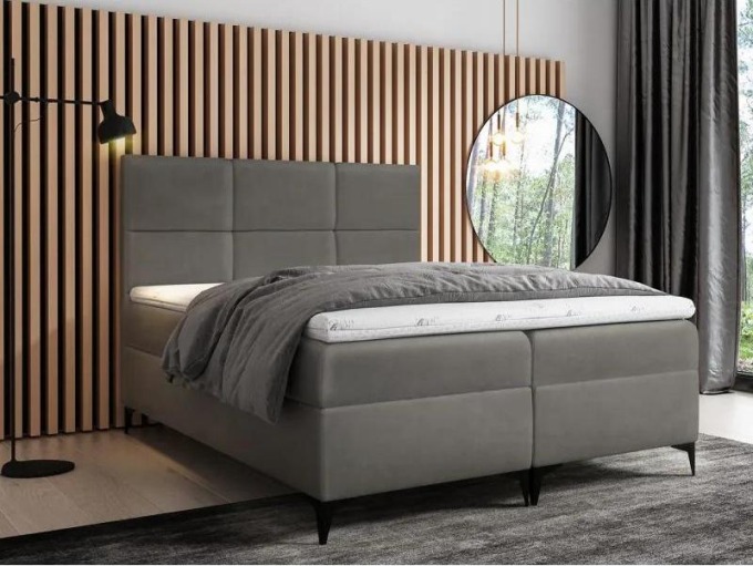 Kontinentální postel Blanco, Rozměr postele: 200x200, Barva:: Magic Velvet 2241