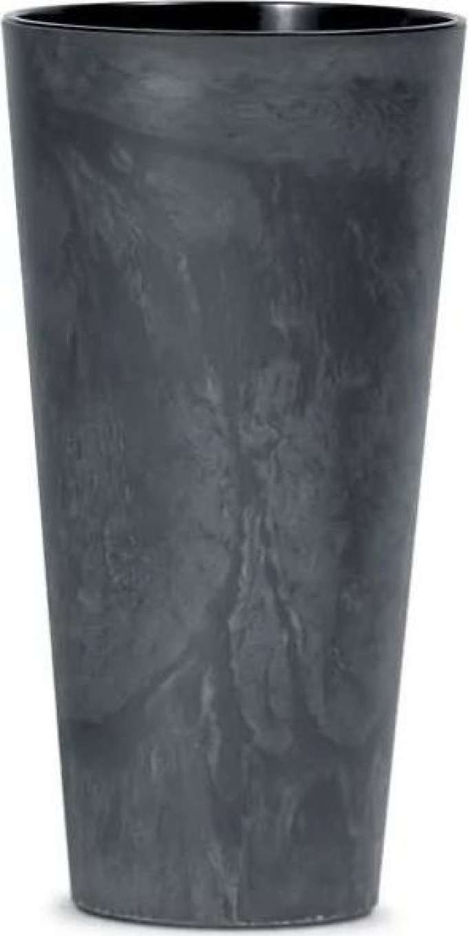 MAXIVA Květináč - TUBUS SLIM Beton Effect Průměr: 30 cm, Barva: antracit