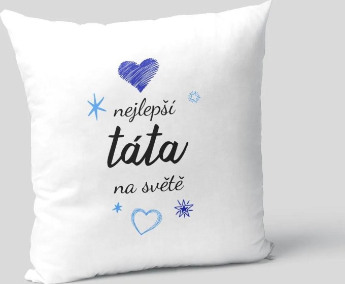Nejlepší táta - polštář s potiskem