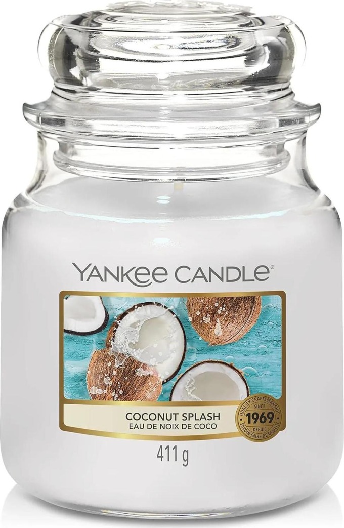 Yankee Candle vonná svíčka Classic ve skle střední Coconut Splash 411 g