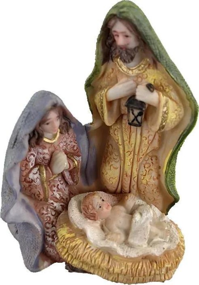 AMADEA Figurky do betlémů - Svatá rodina 9 cm