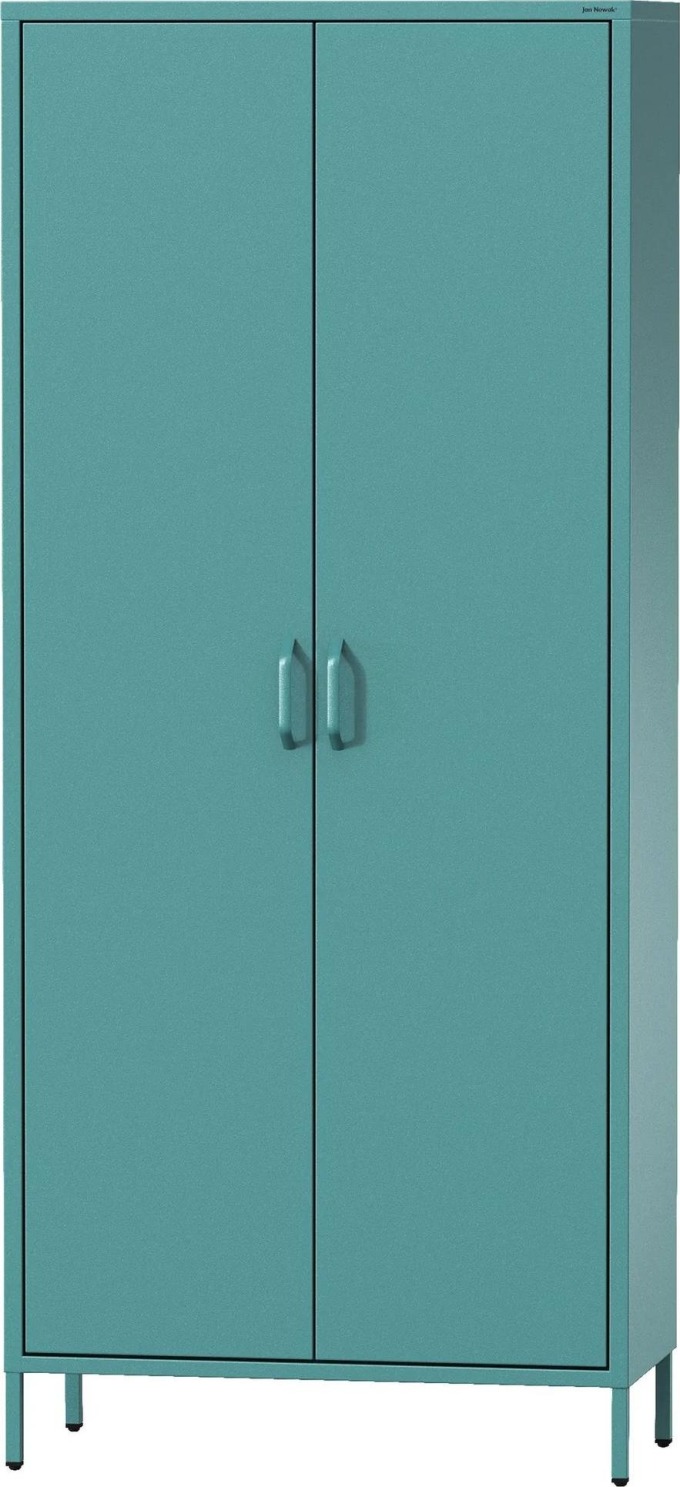JAN NOWAK Šatní skříň FLAVIO, 800 x 1800 x 450 mm, Modern: mořská barva