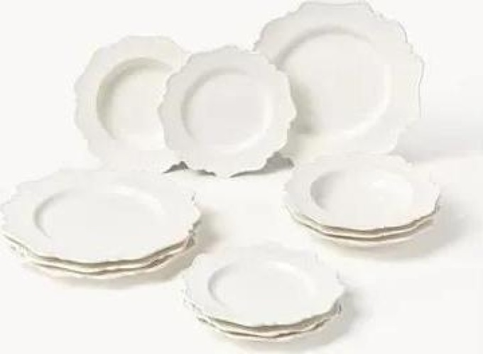 Sada porcelánového nádobí Grace, pro 4 osoby (12 dílů)