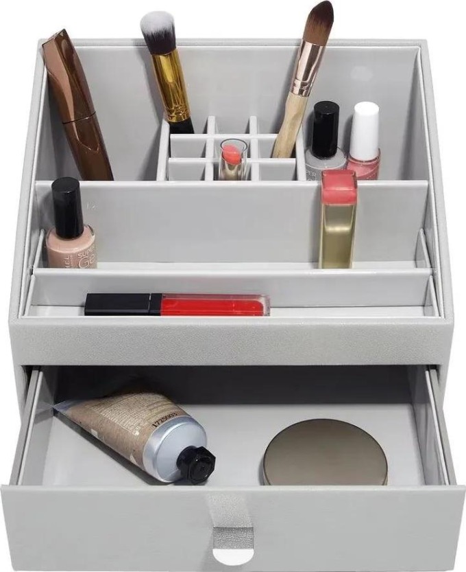 Stackers, Oragnizér na kosmetiku Pebble Grey Makeup Organiser | šedá 74630