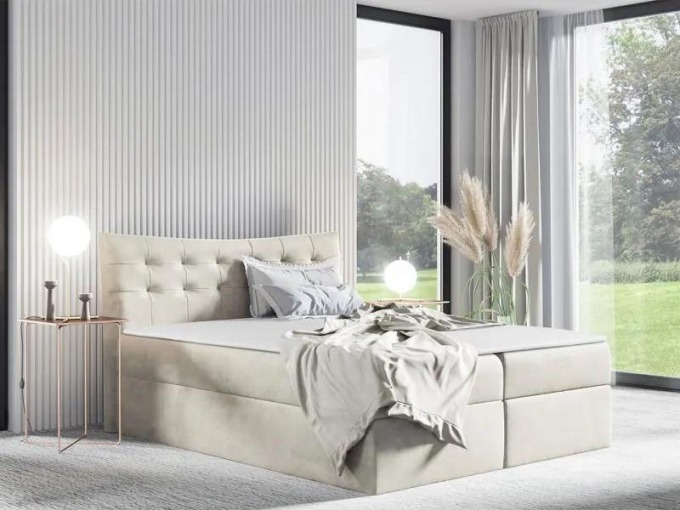 Kontinentálni postel Rigmore, Rozměr postele: 200x200, Barva:: Fuego 170