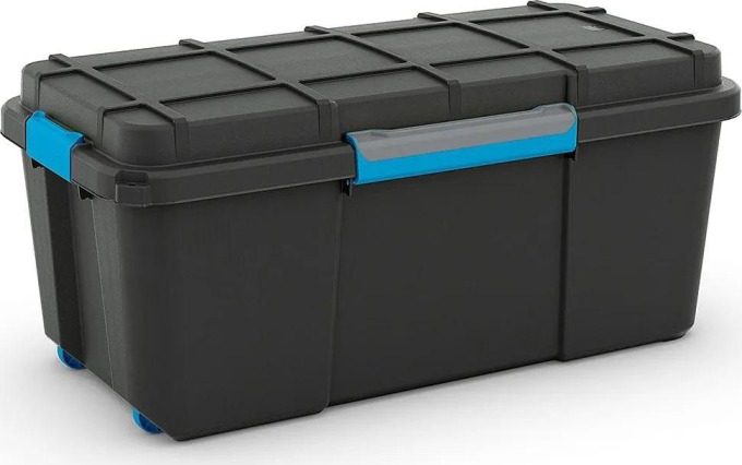 Plastový úložný box Scuba L, černý, 35x78x39,5 cm