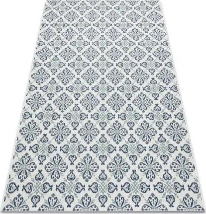 koberec COLOR 19246/969 SISAL Květiny Bílá velikost 160x230 cm | krásné koberce cz