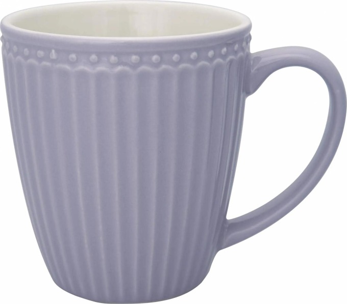 GREEN GATE Hrnek Alice Lavender 350 ml, fialová barva, keramika