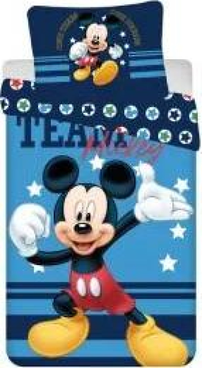 Jerry Fabrics Dětské bavlněné povlečení – Mickey Team 140x200/70x90 cm
