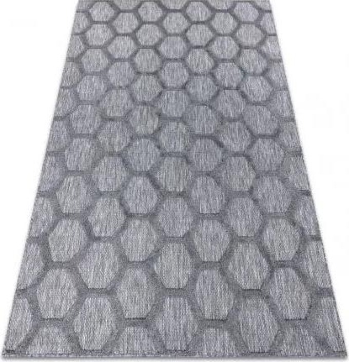 koberec SANTO SISAL 58391 plástev medu antracit velikost 180x270 cm | krásné koberce cz