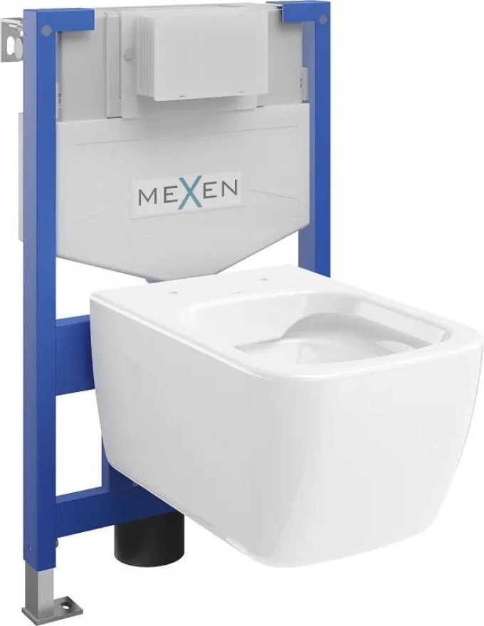 Mexen WC podomítkový set Felix XS-F stojan s WC mísou Margo, Bílá - 6803342XX00