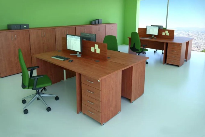Sestava kancelářského nábytku Komfort 5 javor R111005 12