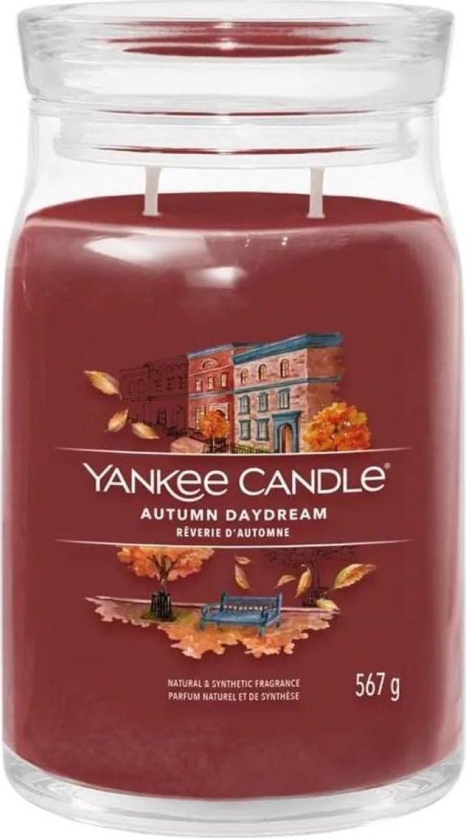 Yankee Candle vonná svíčka Signature ve skle velká Autumn Daydream 567g