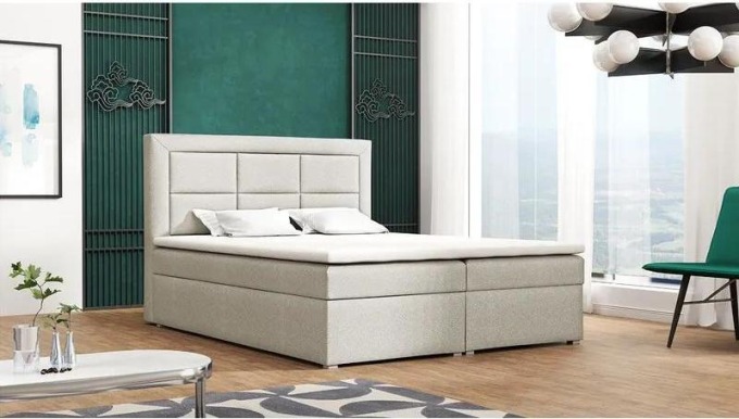 Kontinentální postel Pesto Box, Rozměr postele: 180x200, Potah: Victoria 14 865