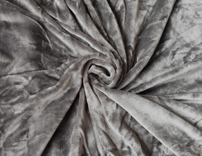 Mikroplyšové prostěradlo napínací šedá 180x200cm
