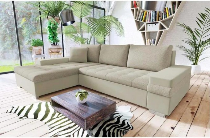 Rohová sedací souprava Kanton Mini, Potah: Magic Velvet 2201 + Matana 17 + Magic Velvet 2201