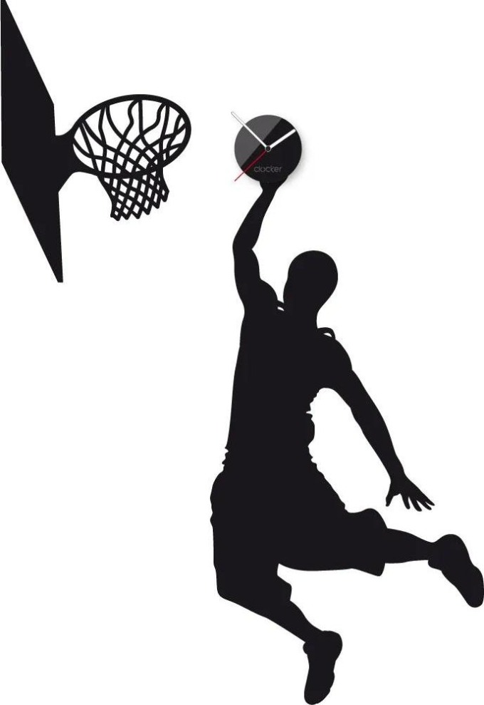 Clocker Nalepovací hodiny Basketball