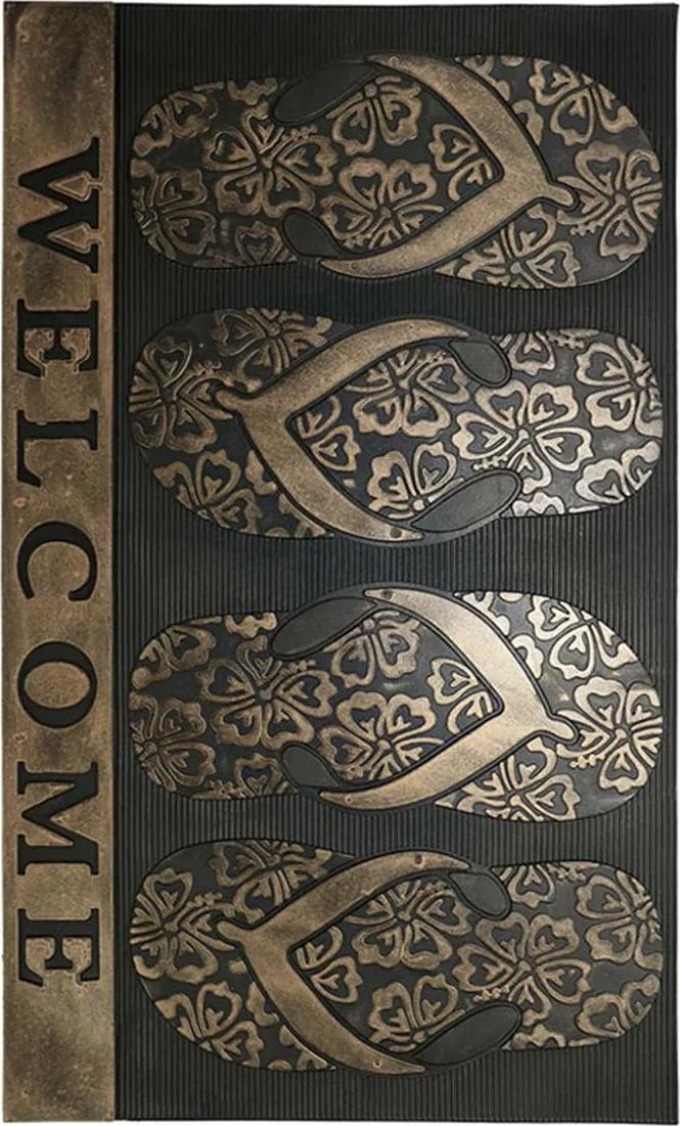 Koberce Breno Rohožka žabky, Černá