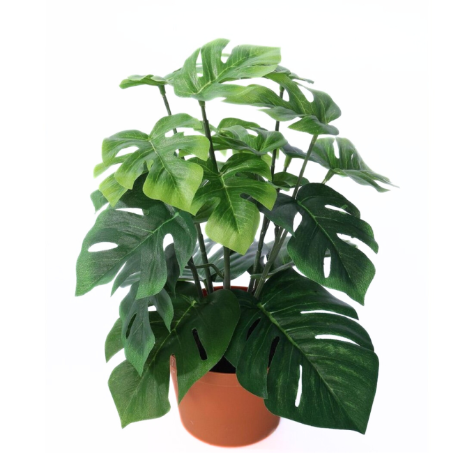 Umělá monstera v květináči, 27 cm