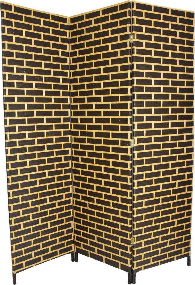 Vingo Paraván hnědé cihličky, 200 x 180 cm
